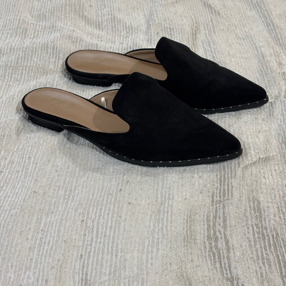 LOFT Elegant Black Women's Slip-On Mules